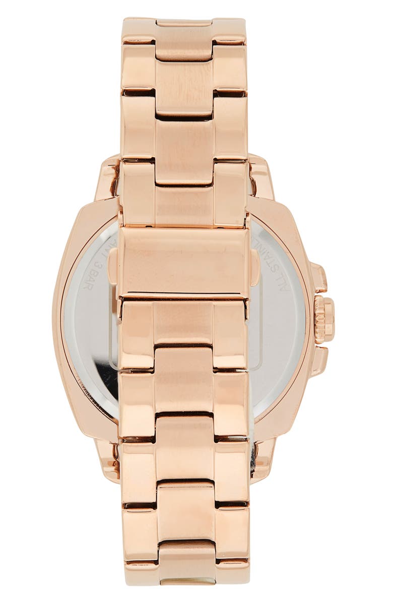 COACH Crystal Boyfriend Bracelet Watch, 21mm, Alternate, color, Rose Gold