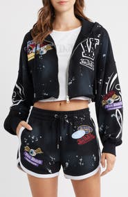 Von Dutch Full Zip Cropped Hoodie