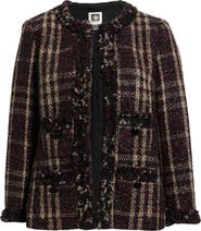 Anne Klein Metallic Tweed Jacket