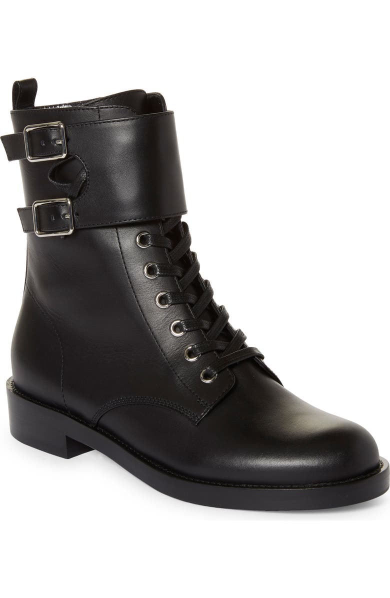 Gianvito Rossi Ankle Cuff Combat Boot, Main, color,