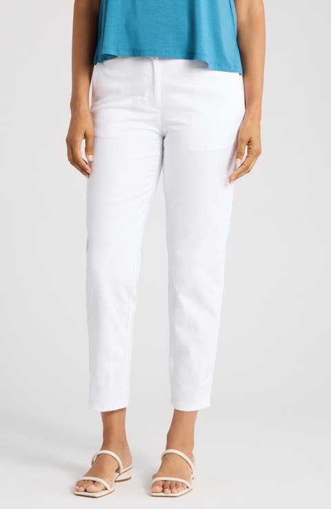 High Waist Ankle Tapered Pants