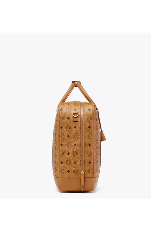 Mcm Ottomar Suitcase In Cognac