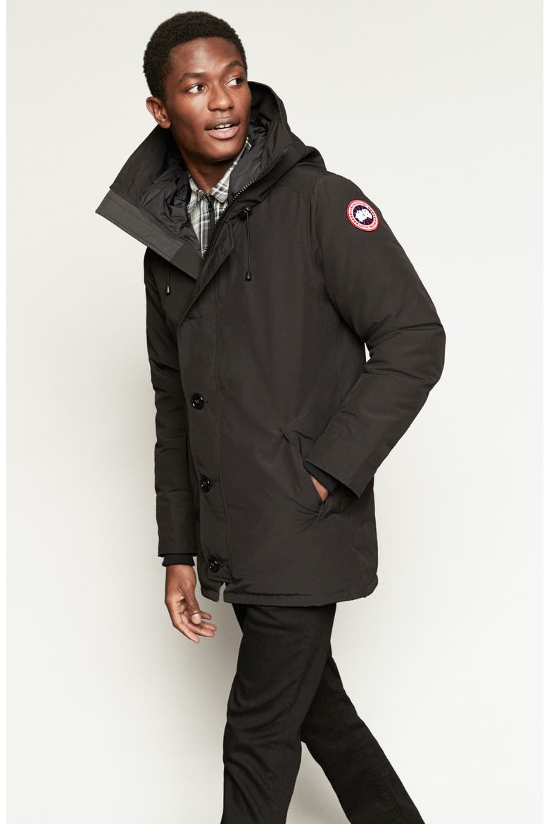 Chateau Slim Fit Down Parka, Alternate, color, GRAPHITE