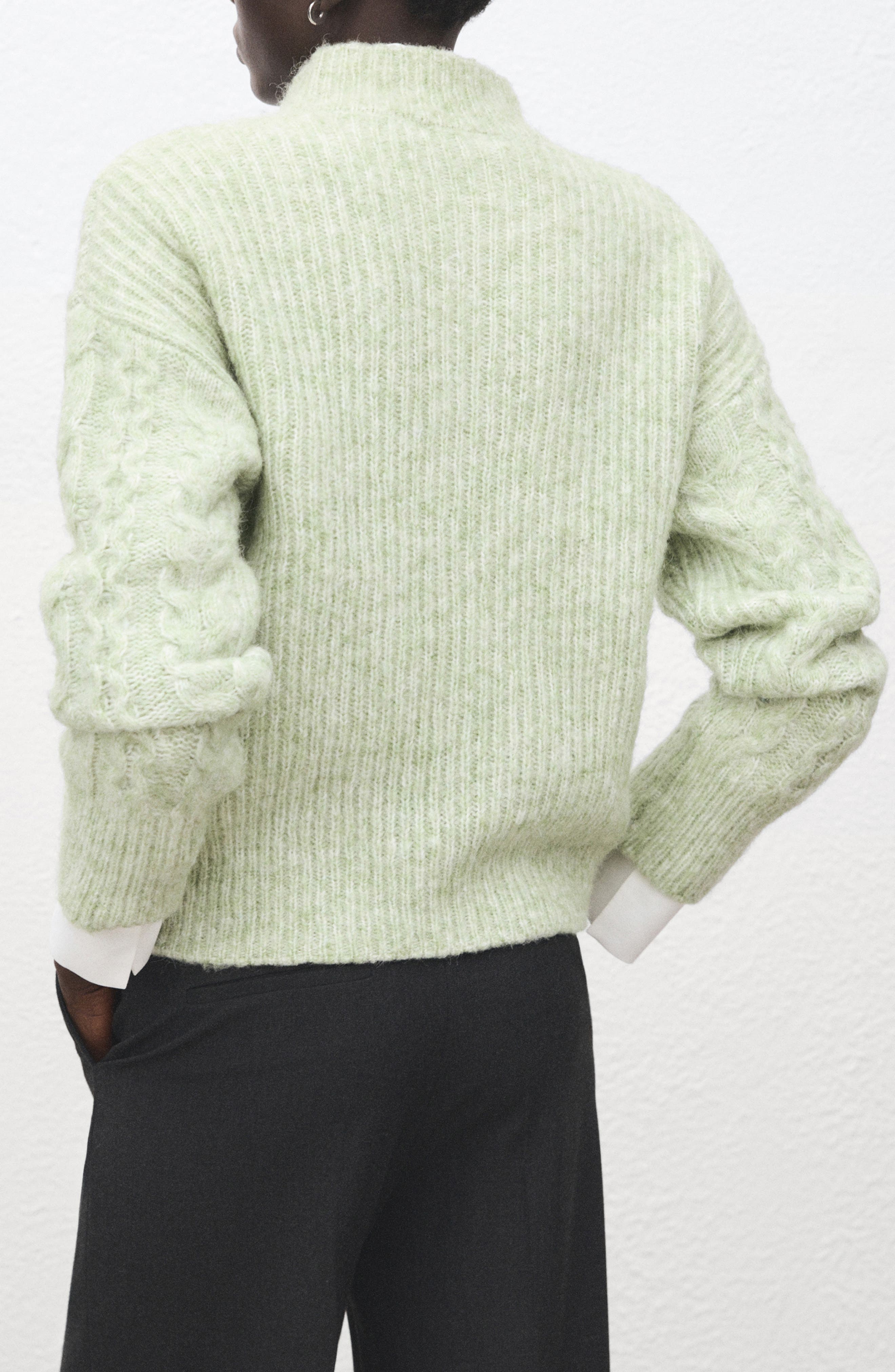 Perkins Cable Stitch Sweater - image 4