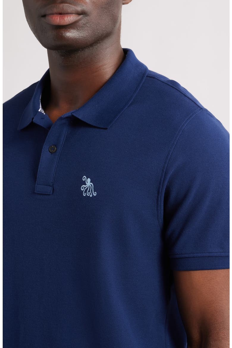 Short Sleeve Pima Cotton Piqué Polo, Alternate, color, CLASSIC BLUE