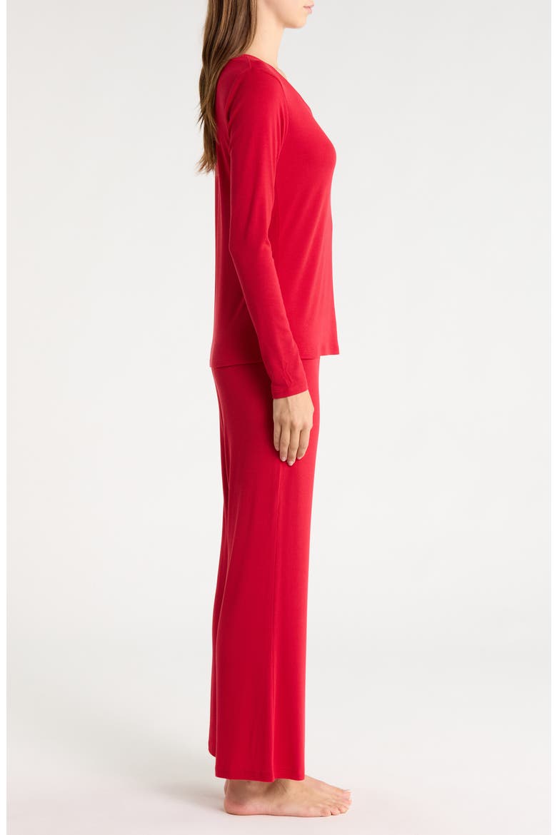 Moonlight Eco Rib Pajamas, Alternate, color, RED JESTER