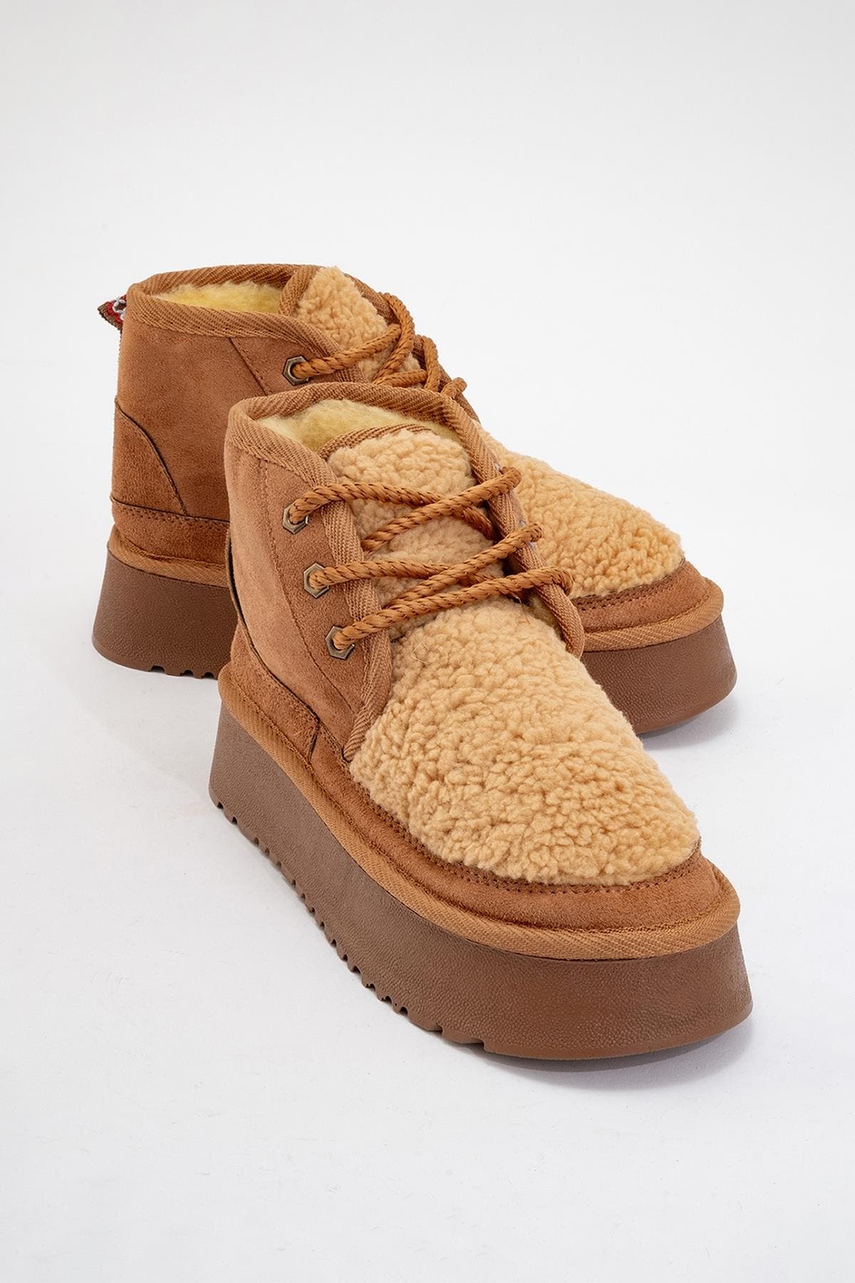  Cognac Suede Faux Leather