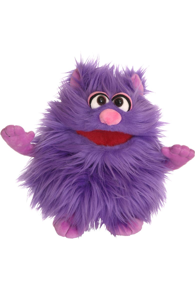 Mugs The Purple Friendly Monster 12 Inch Plush Hand Puppet, Main, color, Purple