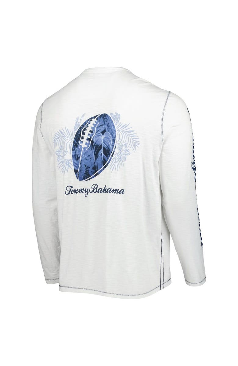 Tommy Bahama Men's Tommy Bahama White Chicago Bears Laces Out Billboard Long Sleeve T-Shirt, Alternate, color, White