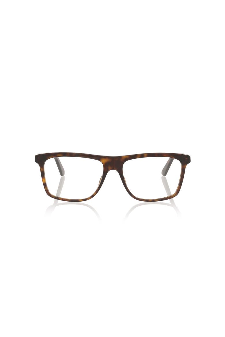 58mm Rectangle optical glasses, Alternate, color, Tortoise