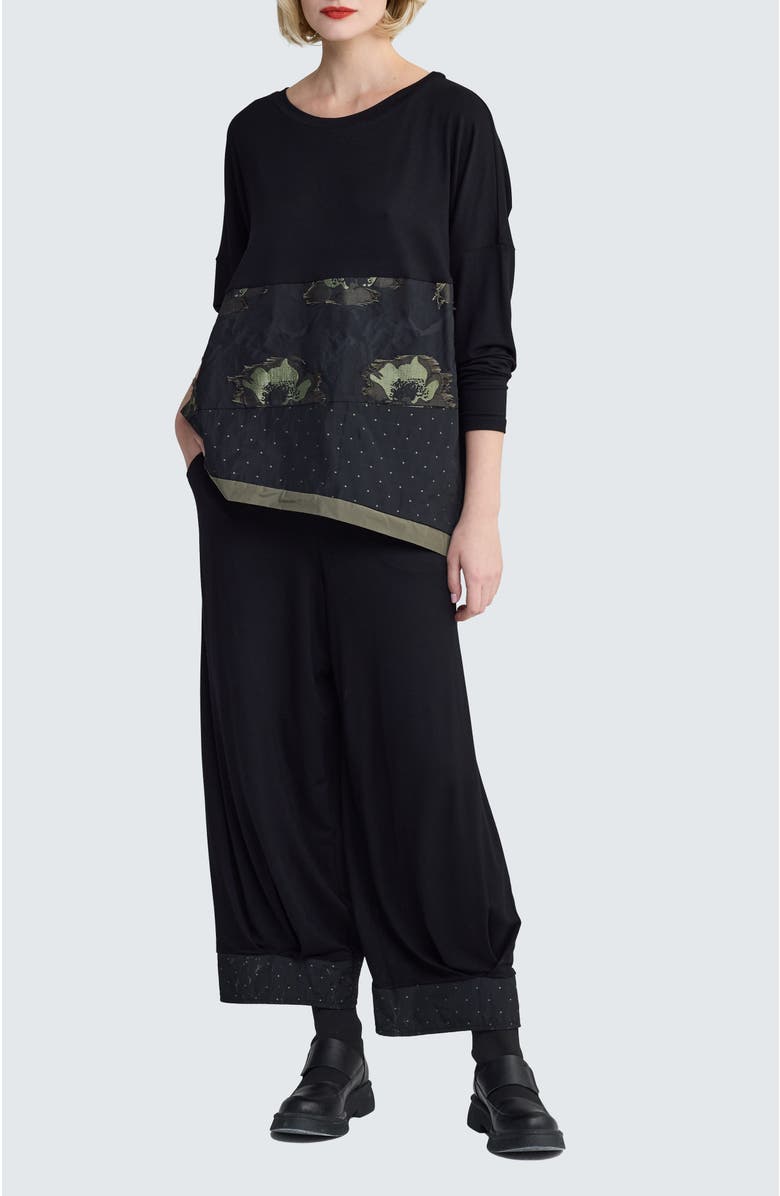 LUUKAA Freya Cropped Wide-Leg Pants, Alternate, color, Olive