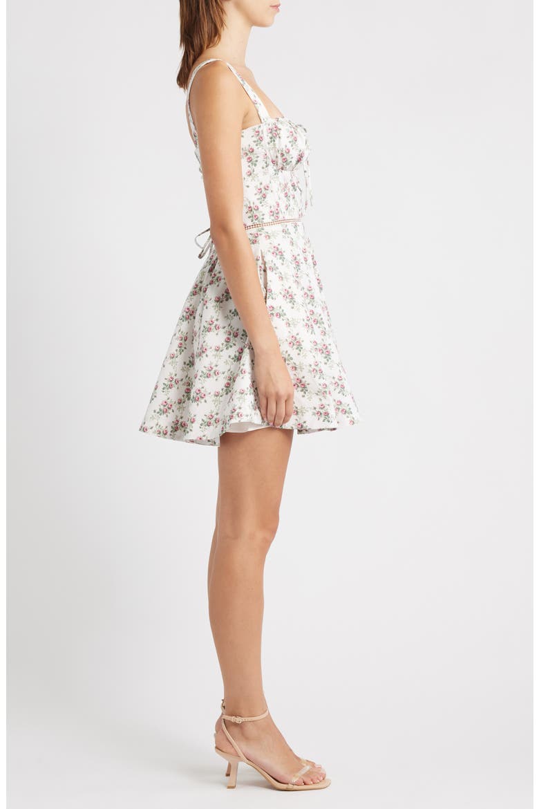 Calia Cocktail Dress, Alternate, color, TRAILING ROSES CREAM
