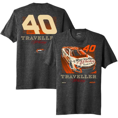 Men
s JR Motorsports Official Team Apparel Heather Black Justin Allgaier Traveller Whiskey Car T-Shirt