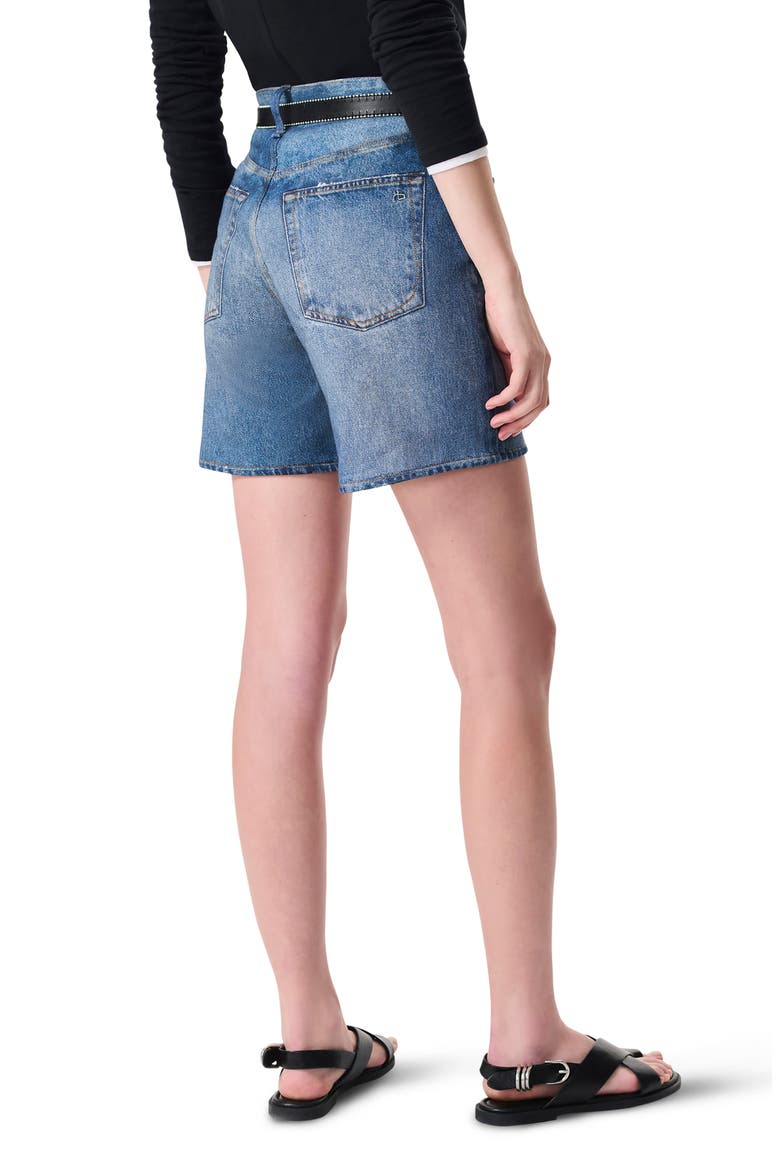 rb Miramar Kaia High Waist Cotton Terry Shorts, Alternate, color, COSMOS