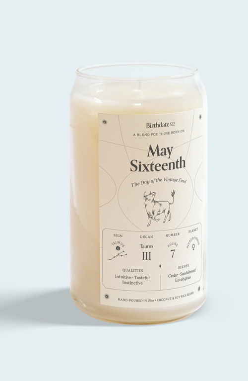 Birthdate Co. The May Birthday Candle In May 16th