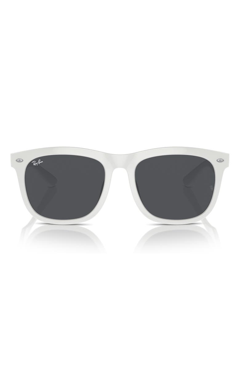Ray-Ban Square 57mm Sunglasses, Main, color, White