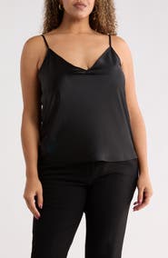 Renee C Satin V-Neck Camisole