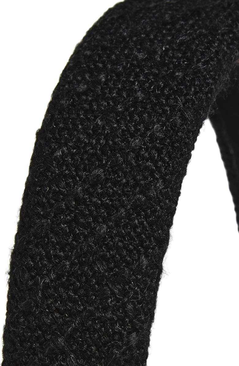 Tasha Tweed Headband, Alternate, color, Black