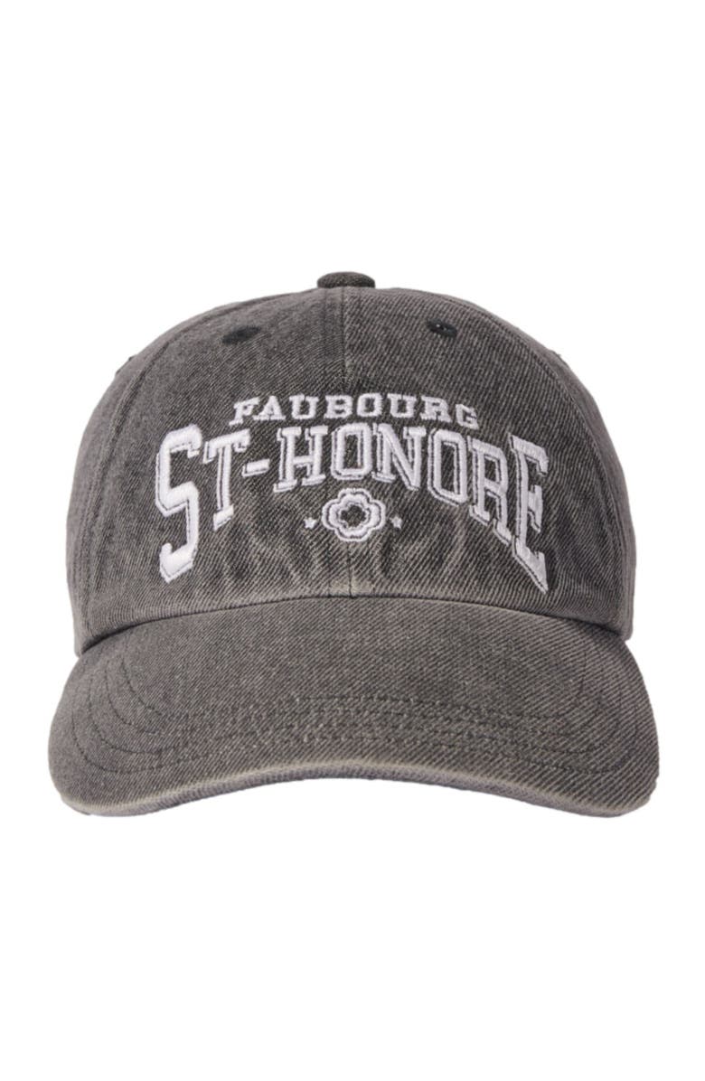 maje Saint Honoré denim cap, Main, color, 