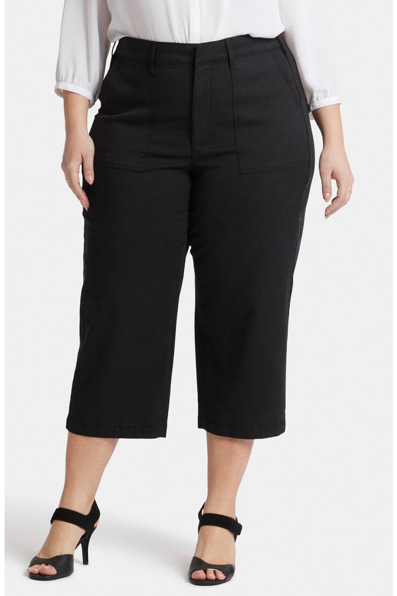 Crop Utility Pants, Main, color, BLACK