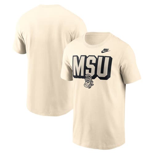 Nike Natural Michigan State Spartans Bold Fashion T-shirt In Neutral