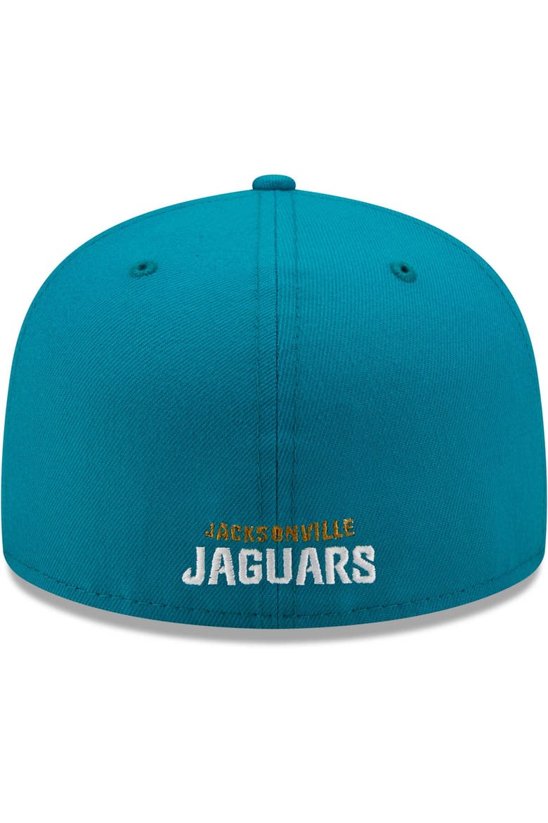 Men's New Era Teal Jacksonville Jaguars Omaha 59FIFTY Fitted Hat, Alternate, color, Teal