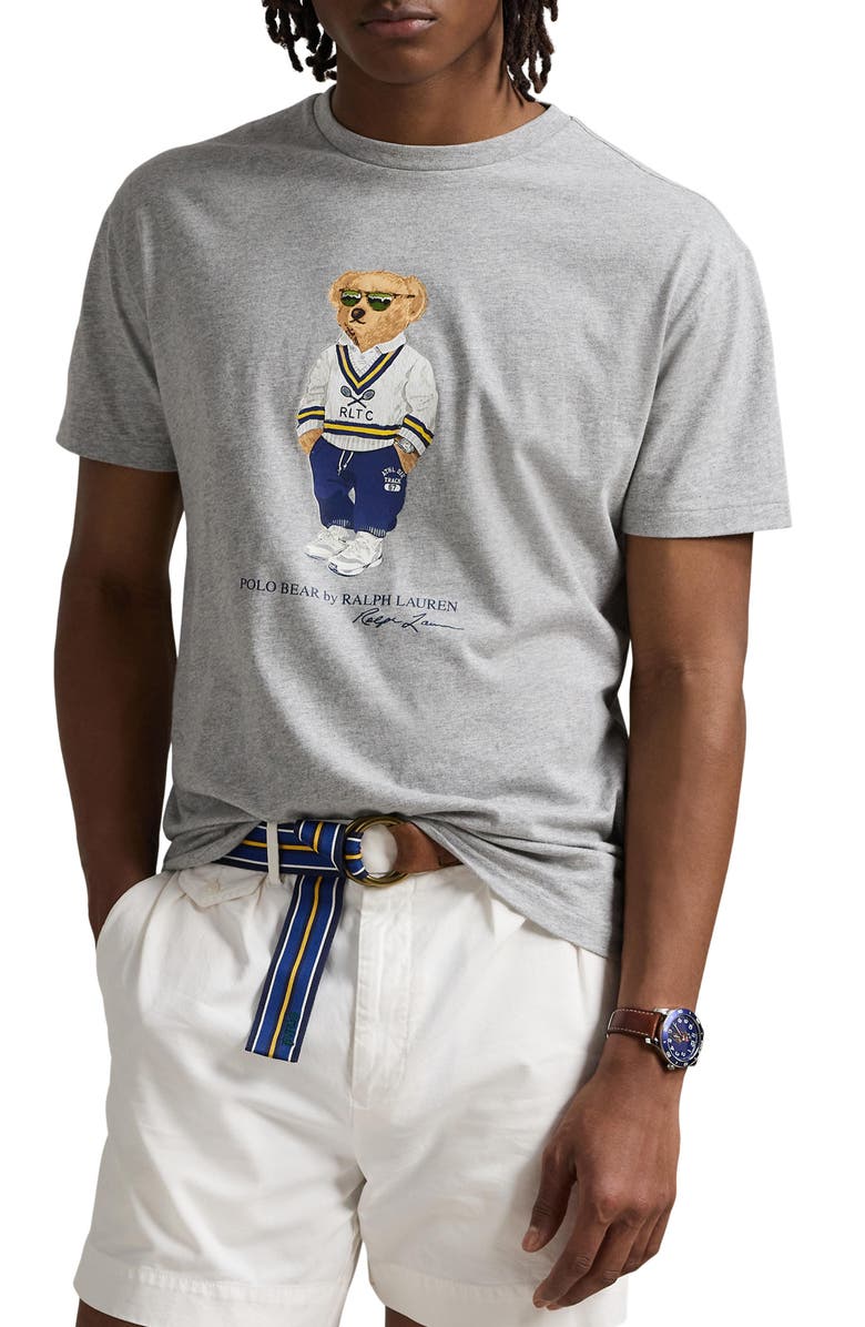 Polo Ralph Lauren Classic Fit Polo Bear Cotton Graphic T-Shirt, Main, color, 