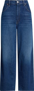MOTHER The Delinquent High Waist Ankle Wide Leg Jeans