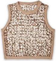 SAACHI Embellished Cropped Openwork Sweater Vest