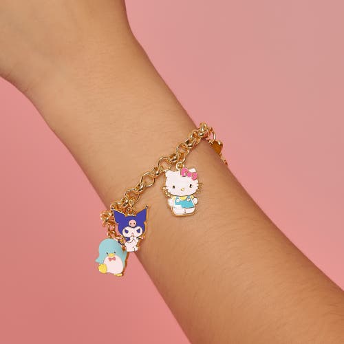 Hello Kitty And Friends Charm Bracelet In Gold