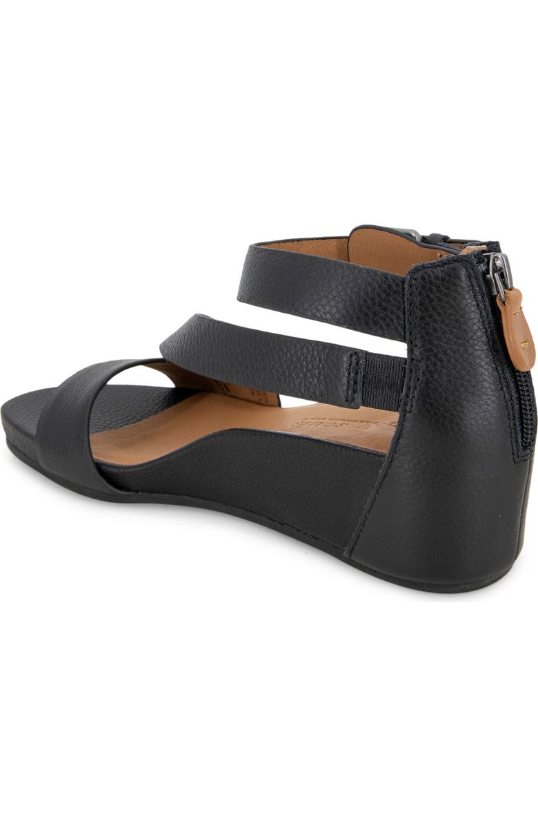 Gentle Souls Gwen Asymmetric Strappy Sandal, Alternate, color, Black