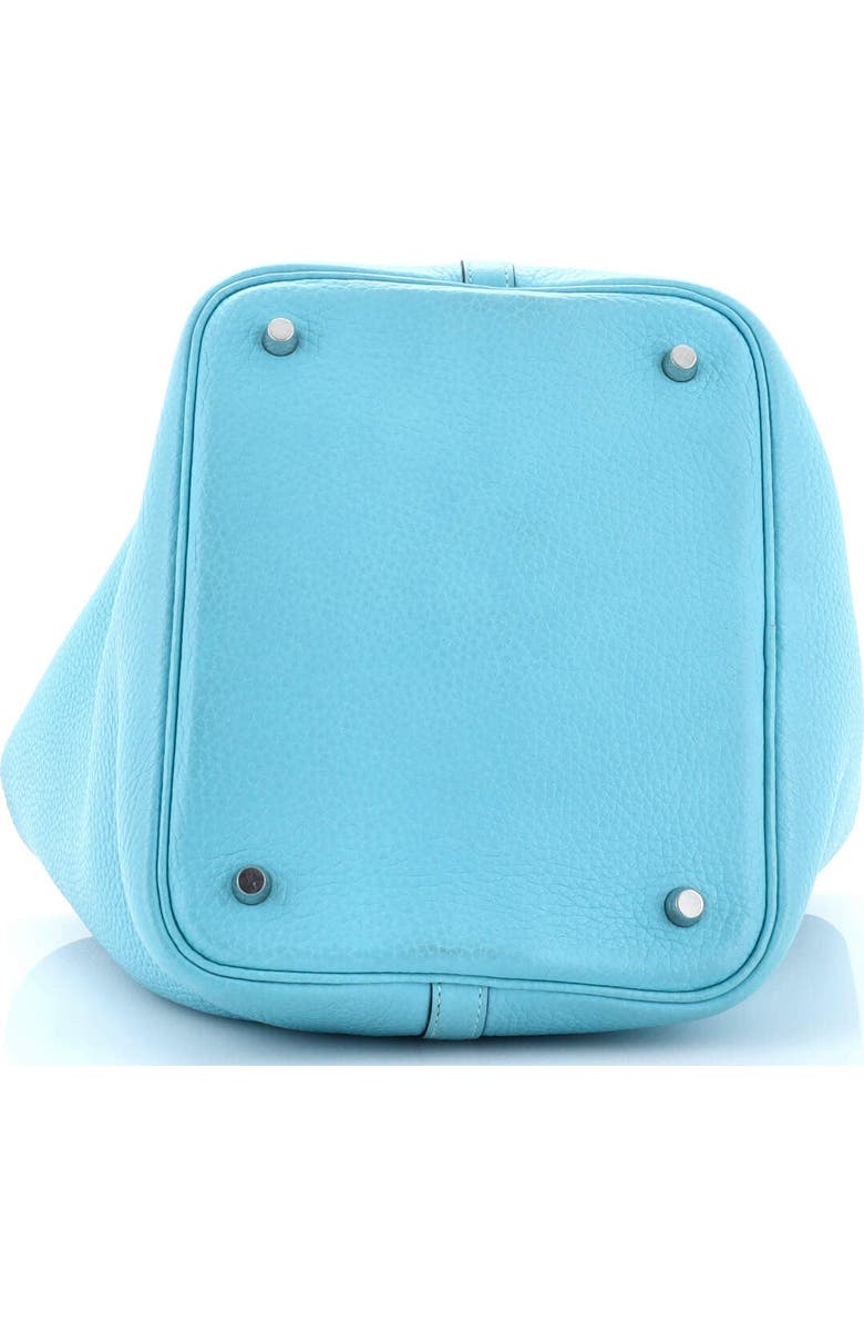 Pre-Owned Hermes Picotin Lock Bag Clemence MM, Alternate, color, Bleu Atoll