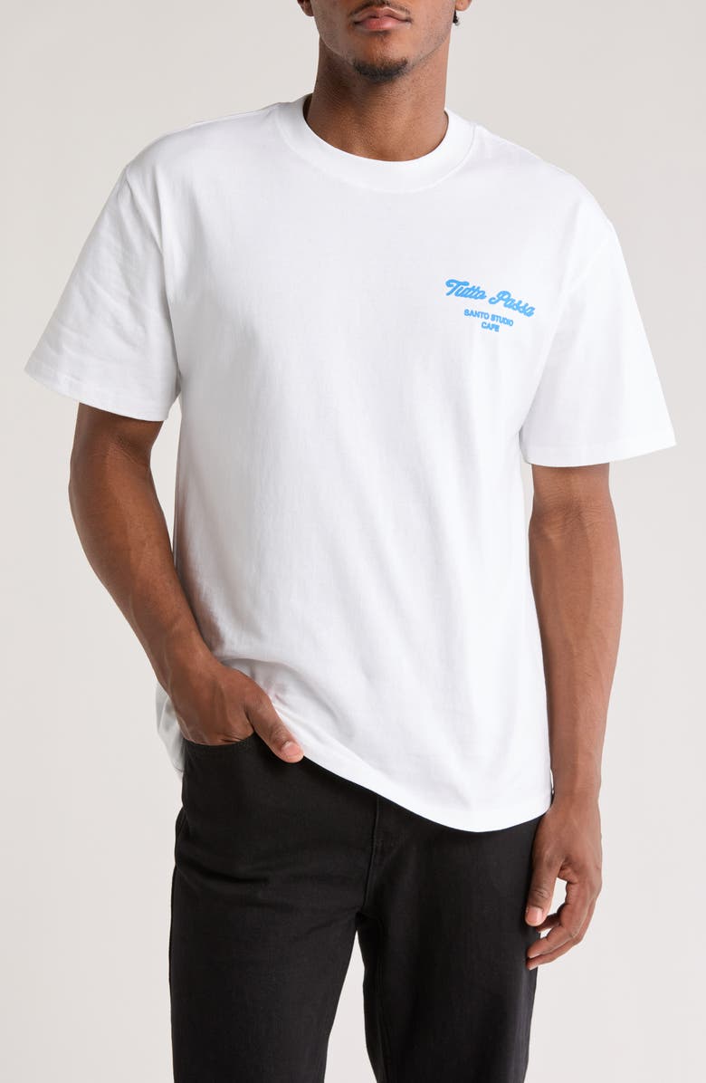 SANTO STUDIO Tutto Passa Cotton Graphic T-Shirt, Main, color, 
