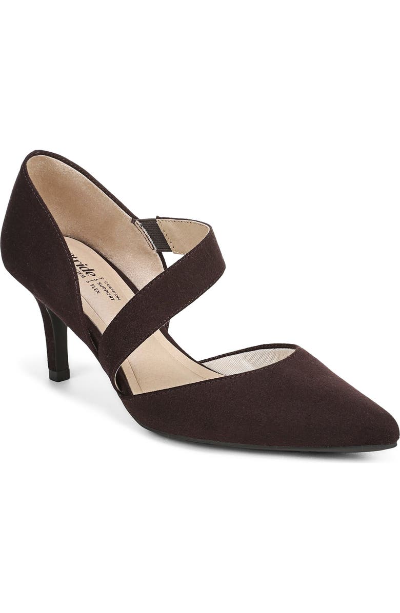 LifeStride Suki Pointed Toe Pump, Main, color, Dark Chocolate Dm