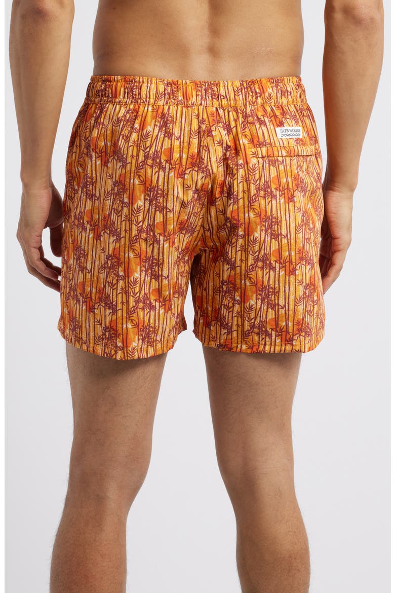Bungalow Water Repellent Swim Trunks, Alternate, color, SUNNY BAMBOO WL