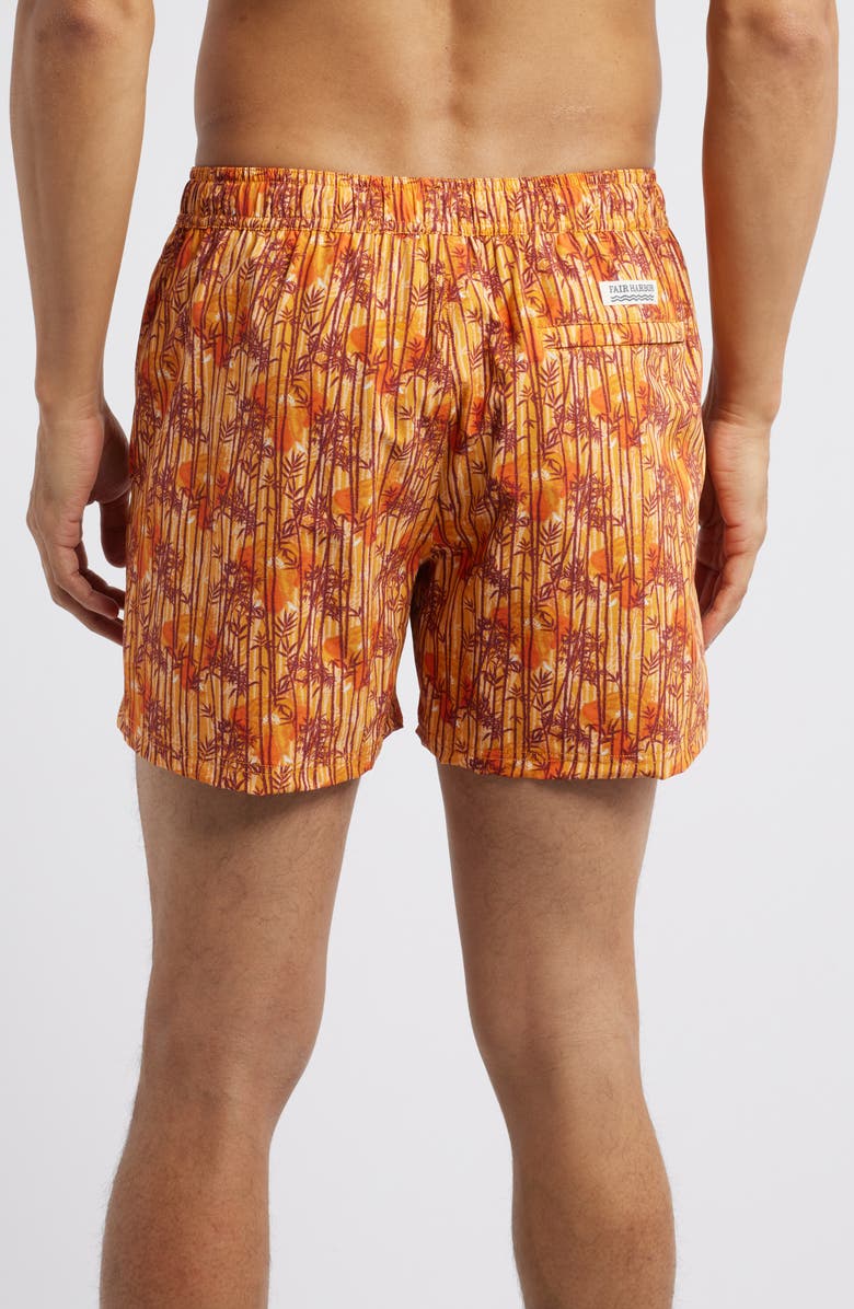 Fair Harbor Bungalow Water Repellent Swim Trunks, Alternate, color, Sunny Bamboo Wl