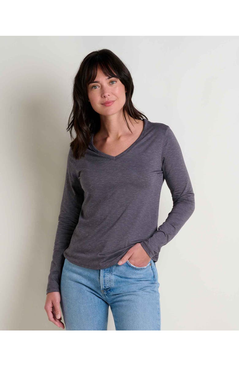 Toad & Co Marley Long Sleeve V-Neck Tee, Main, color, Iron