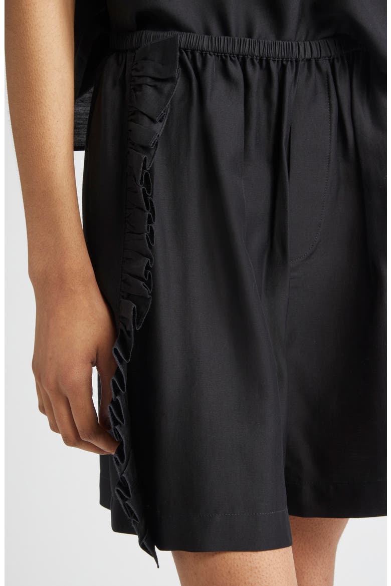 Cali Frill Shorts, Alternate, color, BLACK