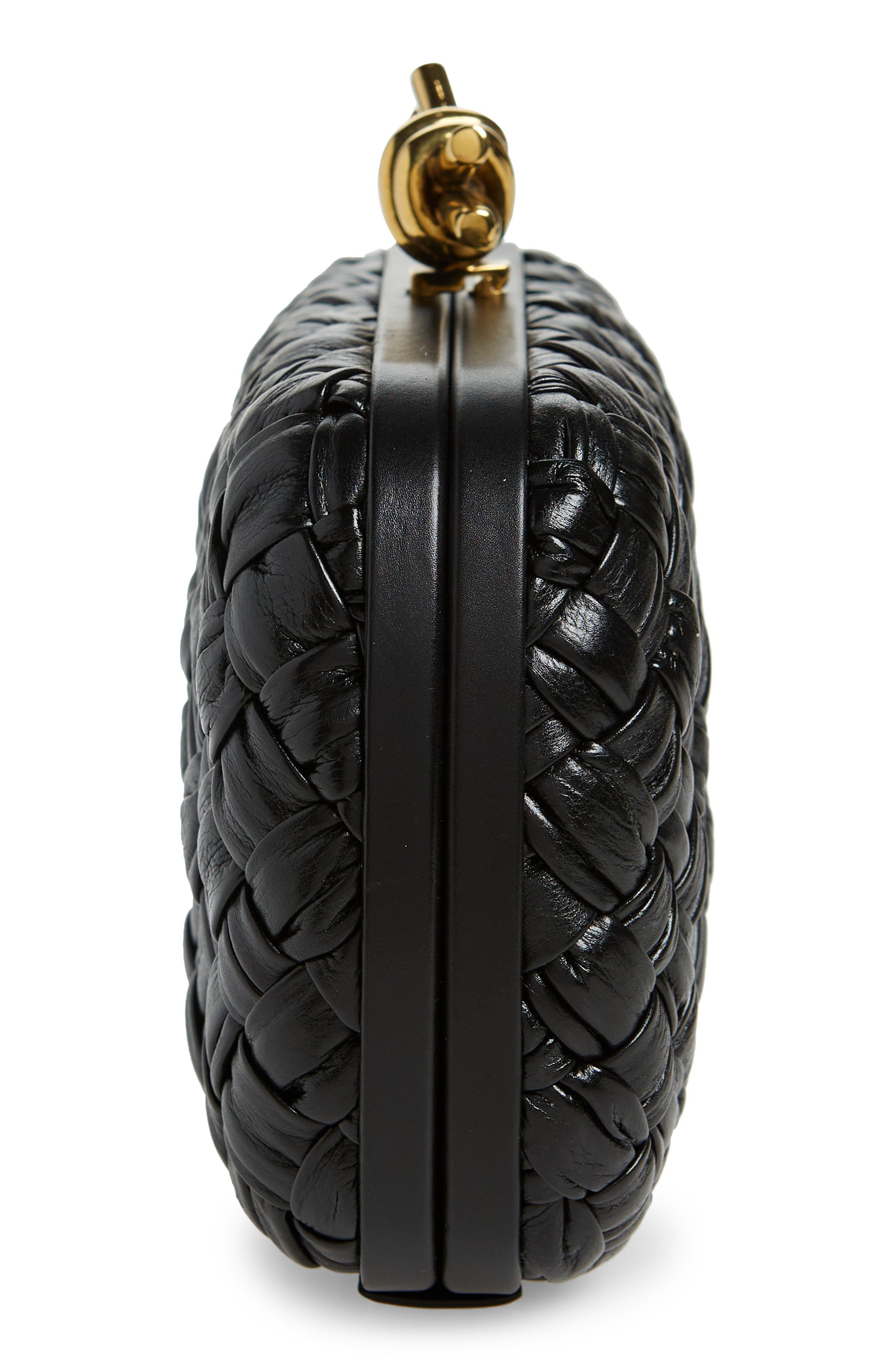 Bottega Veneta Knot Intreccio Leather Minaudière, Alternate, color, 