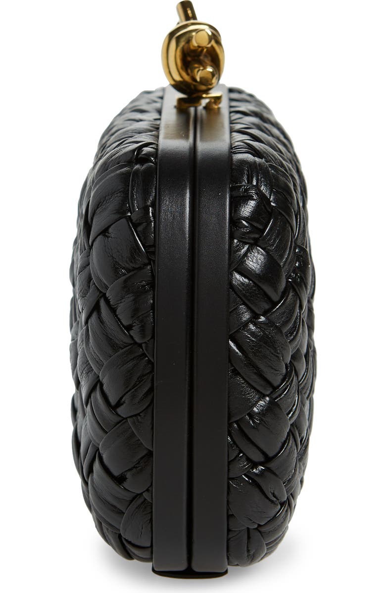 Bottega Veneta Knot Intreccio Leather Minaudière, Alternate, color,