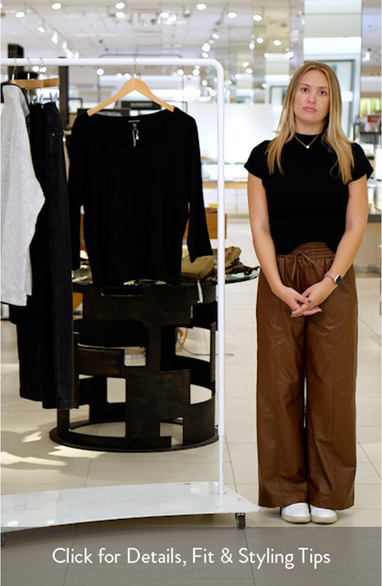 Scoop Neck Stretch Jersey Shirt, sales video thumbnail