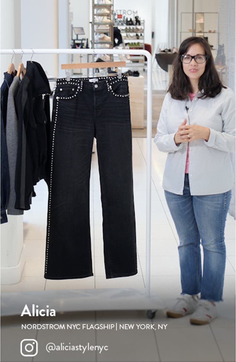 Studded Wide Leg Jeans, sales video thumbnail