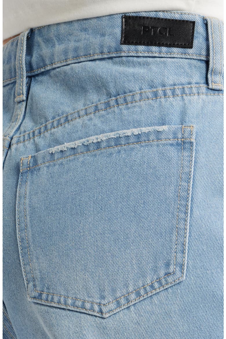 Remi High Waist Cutoff Denim Shorts, Alternate, color, FADED INDIGO