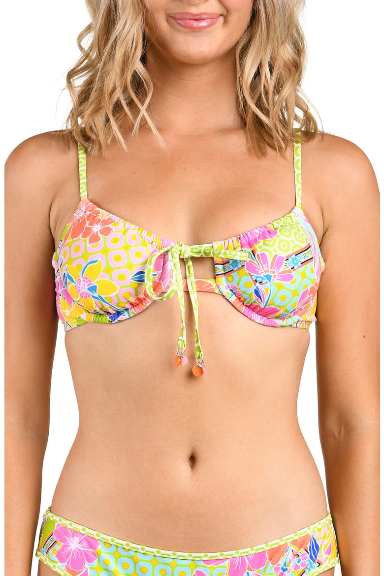 Across Underwire Bikini Top, Main, color, GREEN MULTI