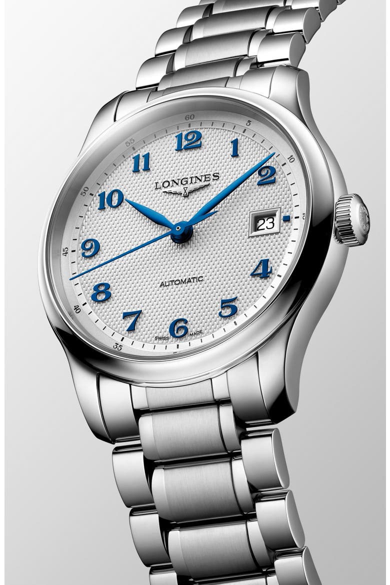 Master Collection Automatic Bracelet Watch, 39mm, Alternate, color, SILVER