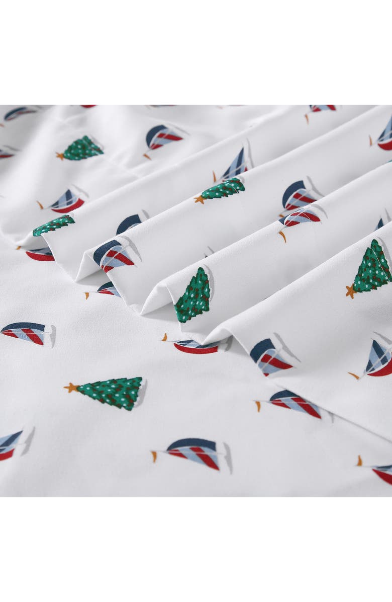Nautica Holiday Sails Flannel Sheet Set, Alternate, color,