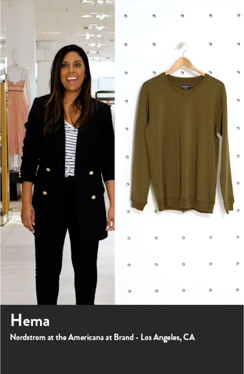 Micro Terry Crewneck Sweatshirt, sales video thumbnail