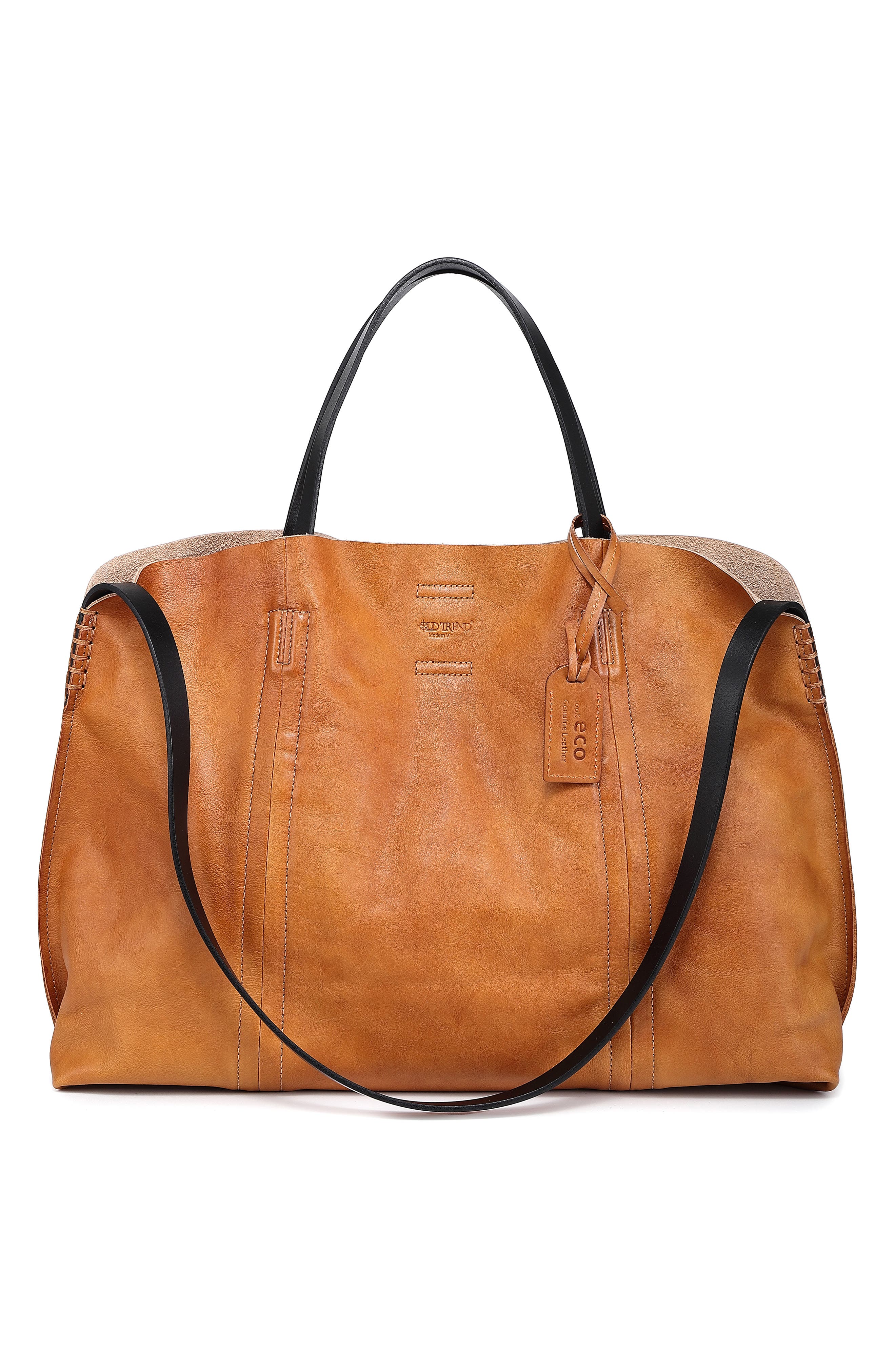 OLD TREND Forest Island Leather Tote Bag, Alternate, color, Chestnut