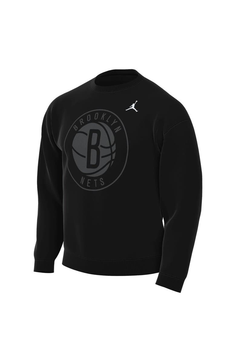 Jordan Brand Men's Jordan Brand Black Brooklyn Nets Statement Edition Sweatshirt, Alternate, color, Black