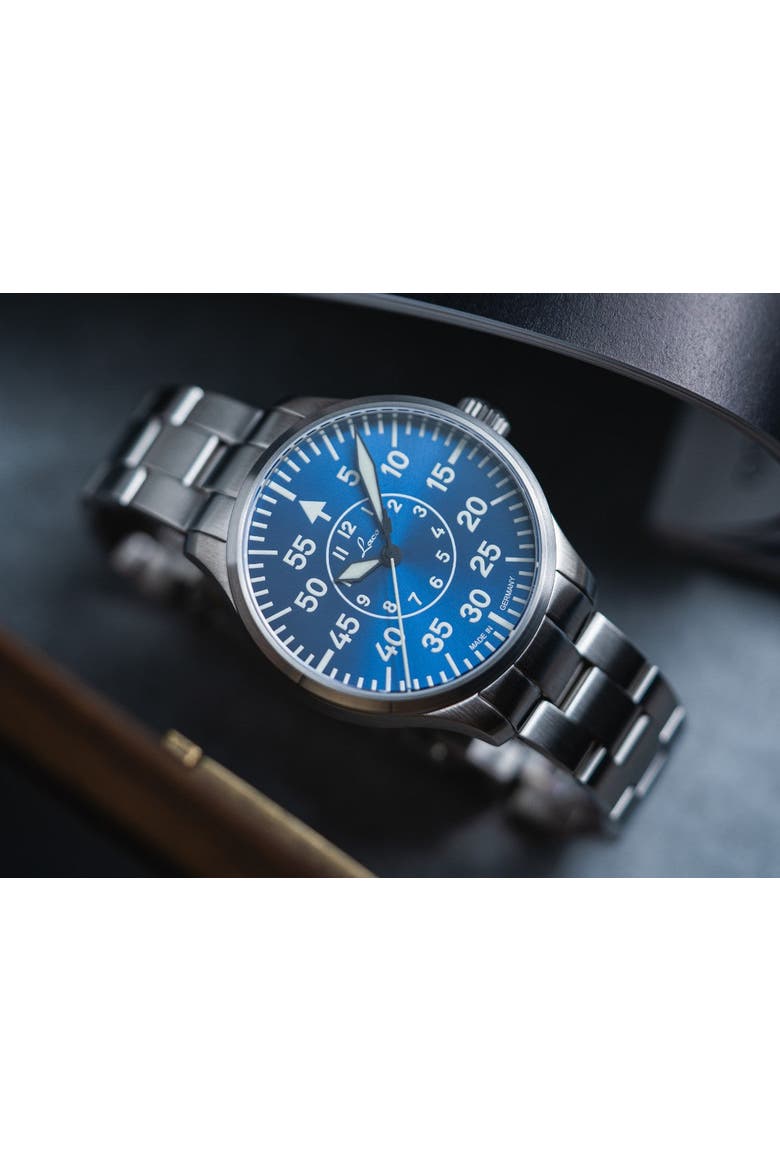 Aachen - 39mm, Blue Dial, Stainless Steel Bracelet, Alternate, color, Blue Dial